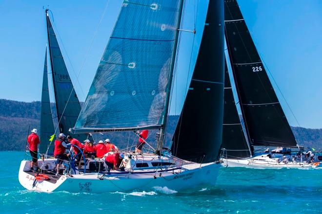 The Goat - Roberts steering Whitty at back – Airlie Beach Race Week ©  Andrea Francolini / ABRW